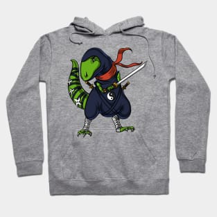 T-Rex Dinosaur Ninja Samurai Hoodie